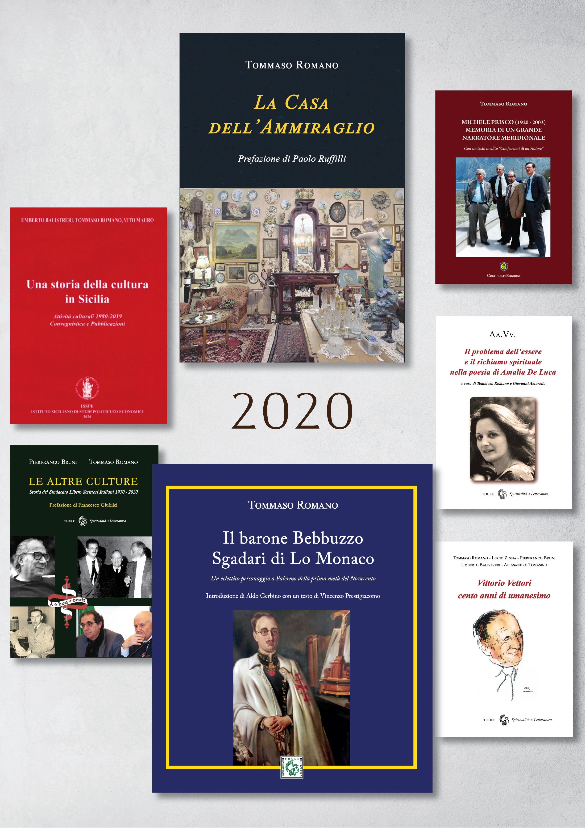 I volumi scritti e curati da Tommaso Romano nel 2020