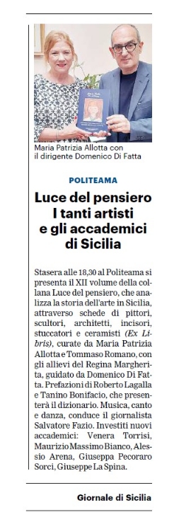 Luce del pensiero. I tanti artisti e gli accademici di Sicilia