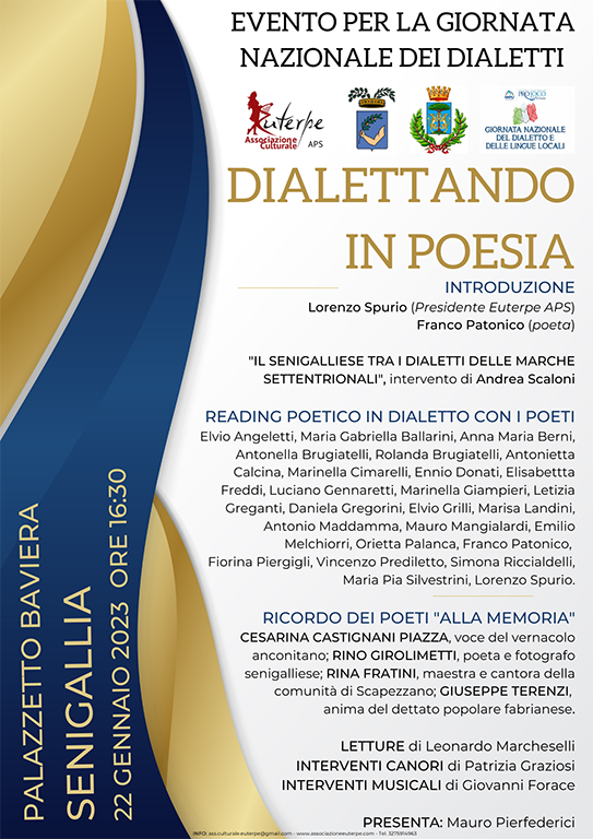 Domenica 22 gennaio un grande evento sulla poesia dialettale