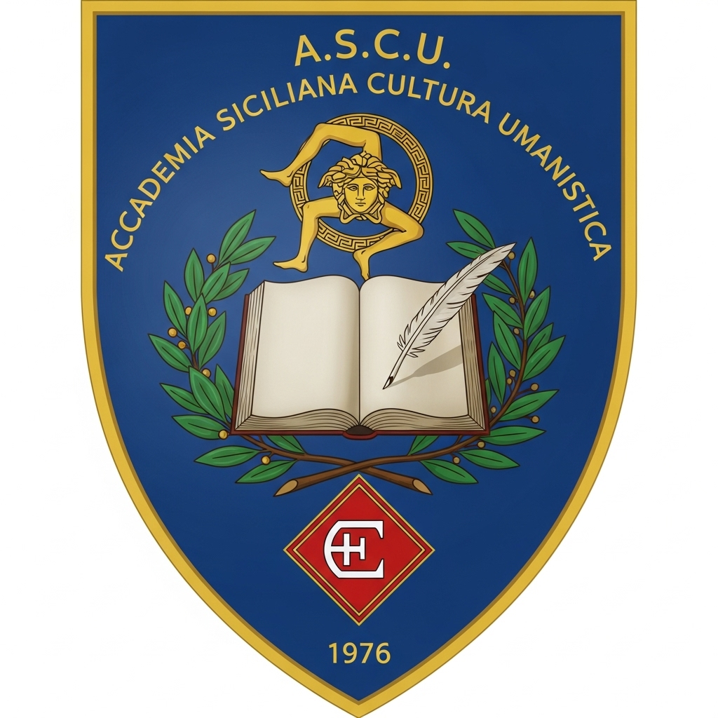 Nuovo stemma ASCU - Accademia Siciliana Cultura Umanistica