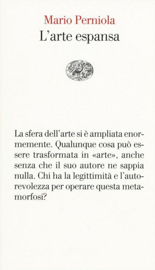 Mario Perniola, "L’arte espansa" (Ed. Einaudi)